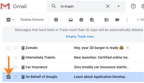 How To Get Back Deleted Emails From Trash In Gmail Trinitysno