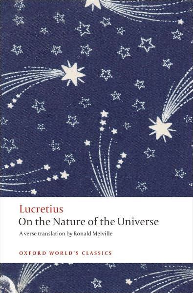 On The Nature Of The Universe By Lucretius Paperback Barnes And Noble