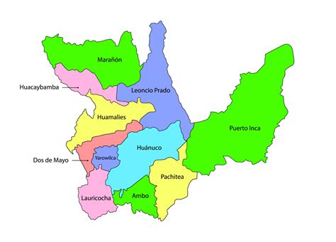 Mapa De Huánuco Dia De La Independencia Del Perú