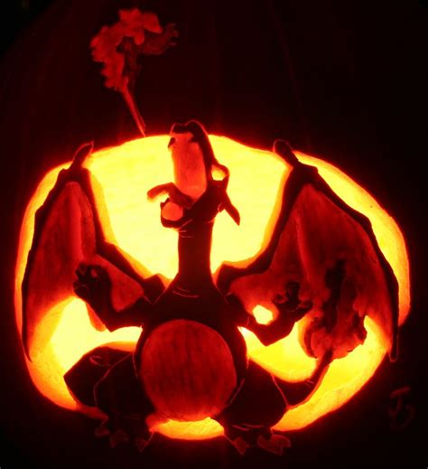 Pumpkin Charizard Pokemon Pumpkin Pumpkin Carving Halloween