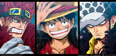 One Piece 974 Luffy Kid And Law By Melonciutus On Deviantart One