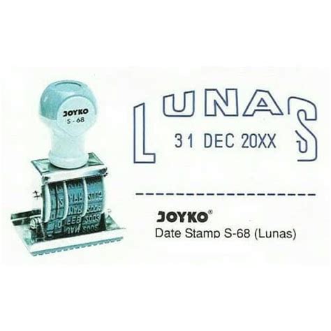 Jual Joyko S 68 Date Stamp Stempel Tanggal Lunas Shopee Indonesia