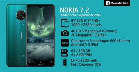 Nokia 6 comes with android 7.1.1 os, 5.5 inches ips lcd display, snapdragon 430 chipset, 16mp rear and 8mp selfie cameras, 3gb ram 32gb rom. Nokia 7.2 Price In Malaysia RM1299 - MesraMobile