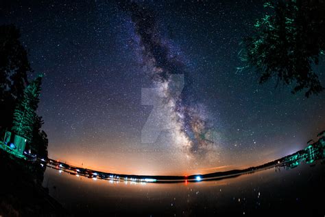 Milky Way Over Lake Margrethe By Blackismyheart90 On Deviantart
