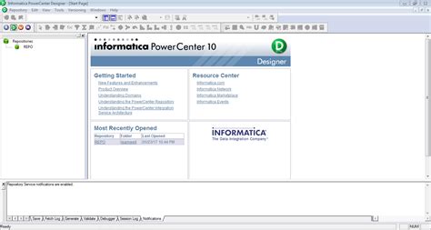 Understanding Designer Interface Learning Informatica Powercenter 10