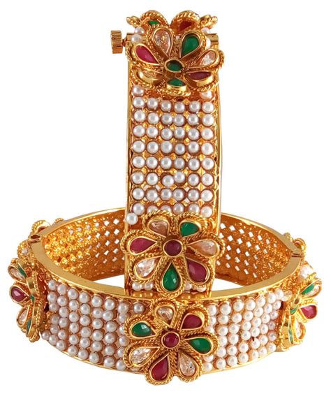 Gold Plated Antique Kada For Women Rejewel 1575732