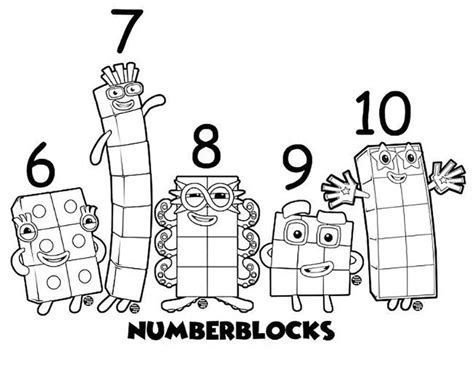 Dibujos De Numberblocks Para Colorear Para Niños