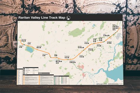 Raritan Valley Line Track Map — Halma Geomaps