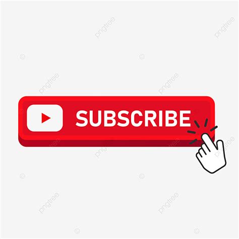 Youtube Subscribe Button Vector Design Images Red Subscribe Button