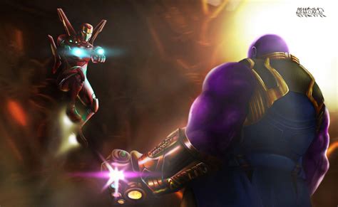 Iron Man Vs Thanos Wallpapers Wallpaper Cave