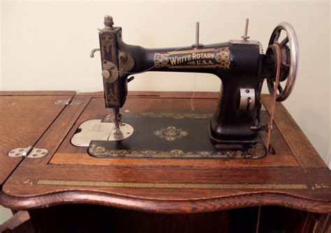 1920 White Rotary Treadle Sewing Machine Vintage Sewing