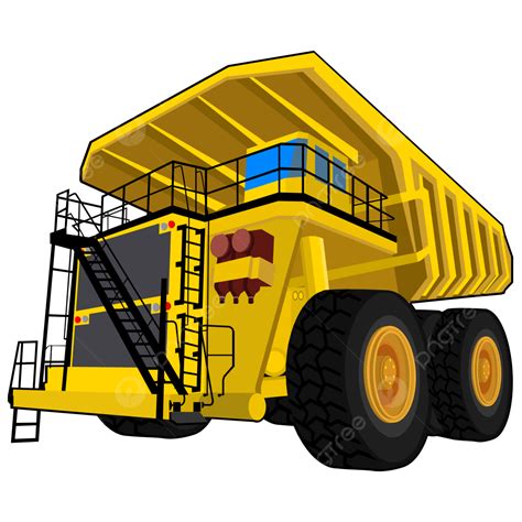Dump Truck Flat Design Vector Heavy Equipment Illustration Dump Trucks