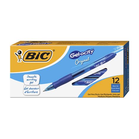 Bic Rlc11 Blu Gel Ocity Retractable Gel Pen Blue Ink 7mm Medium 1