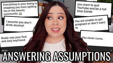 answering your assumptions about me youtube