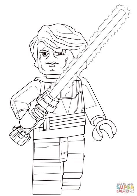 Anakin skywalker coloring page from revenge of the sith category. Lego Star Wars Anakin Skywalker | Super Coloring | Star ...