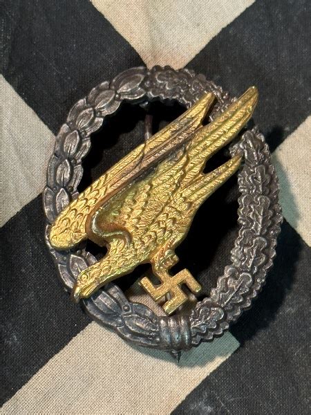 Early Ww2 German Luftwaffe Paratroopers Badge By Bandnl