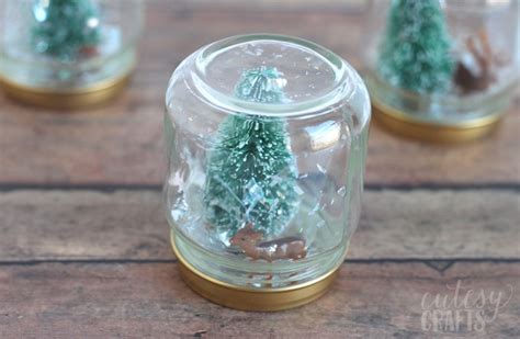 Christmas Snow Globe Craft For Kids Cutesy Crafts