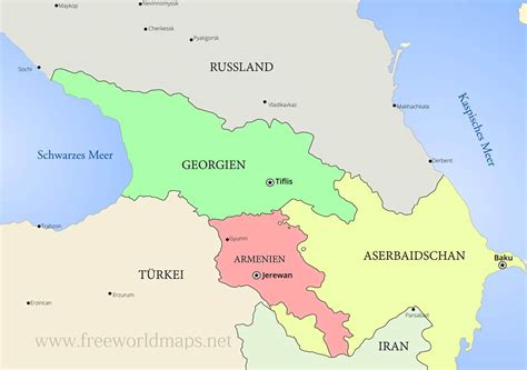 Kaukasus Karte