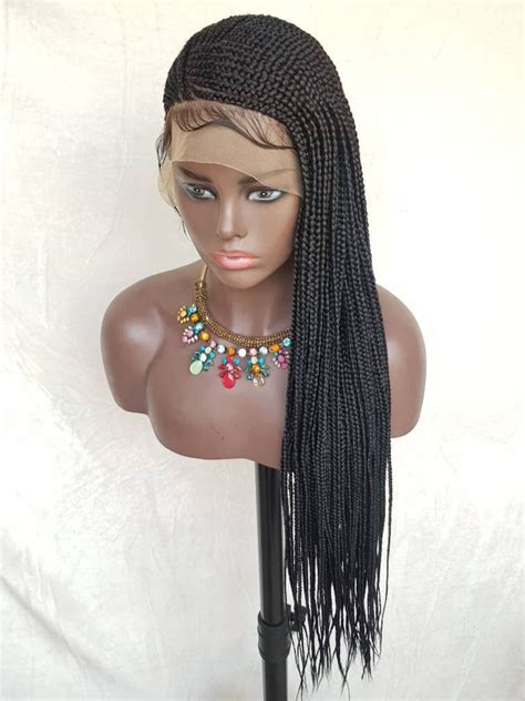 Handmade Braided Full Lace Wig Lemonade Cornrow Ghana Weave 1 Etsy