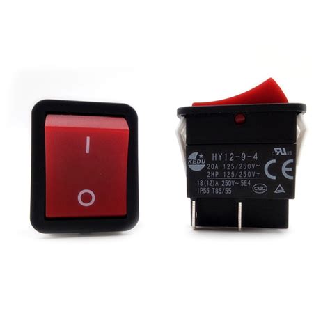 Replacement Kedu Power On Off Rocker Switch Push Button Pin Ip T