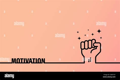 Motivation Banner Symbol Of Business Success And Support Vector On