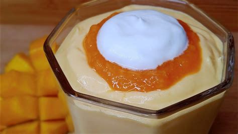 Mango Mousse Recipe Only 3 Ingredients Youtube