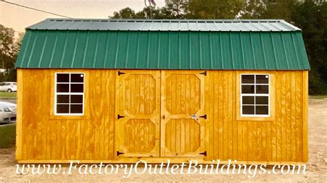 12x20 Side Lofted Barn Graceland Stain 206902 Factory Outlet