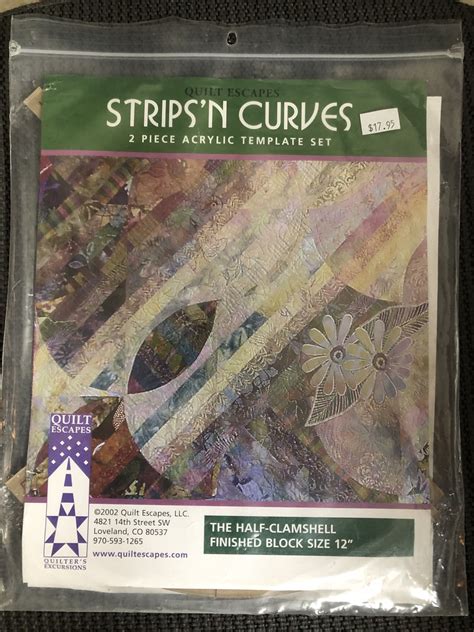 Strips N Curves 2 Piece Acrylic Template Set 744674739124