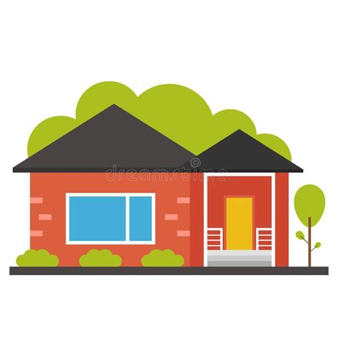 Flat House Icon Stock Vector Illustration Of Flat Building 69856517