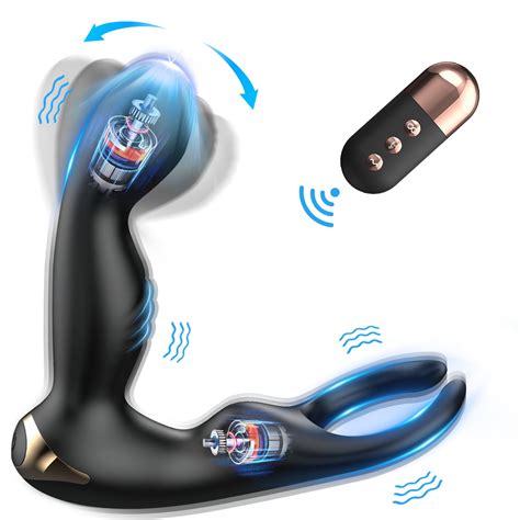 Monnn Anal Vibrator Rotating Prostate Massager With Thrusting Rotation Modes Anal