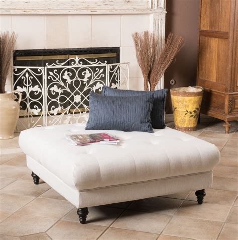 4.1 out of 5 stars with 14 ratings. White Leather Ottoman Coffee Table Furniture | Roy Home Design