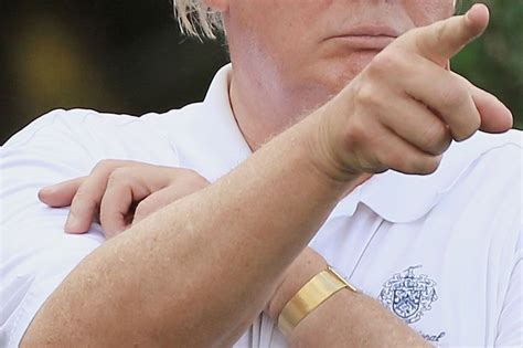 Donald Trumps Watchband Is Very Very Tight