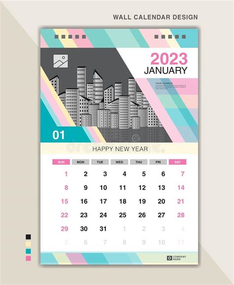 January 2023 Calendar Printable Calendar 2023 Planner 2023 Design