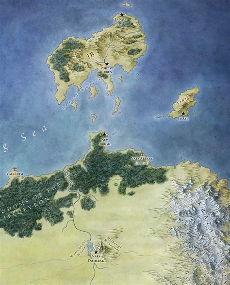 Обзор карт постеров Земли Льда и Пламени 7Королевств