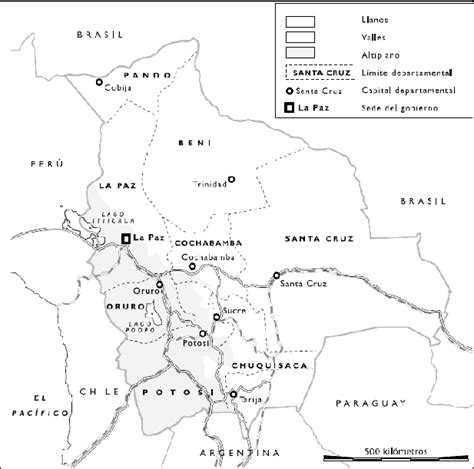 Bolivia Mapa Político Download Scientific Diagram