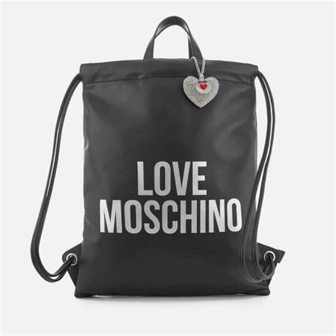Love Moschino Womens Logo Large Tote Bag Black Womens Accessories