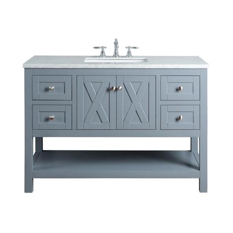 How much traditional 48 bathroom vanity, to determine whether you. stufurhome Anabelle 48 in. Grey Single Sink Bathroom ...