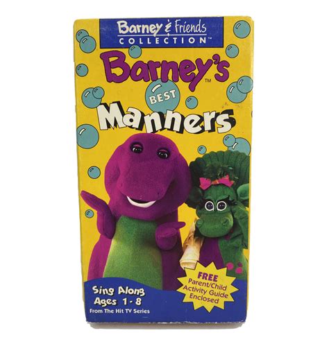 Barney And Friends Collection Barneys Best Manners Vhs 1993 45986990211