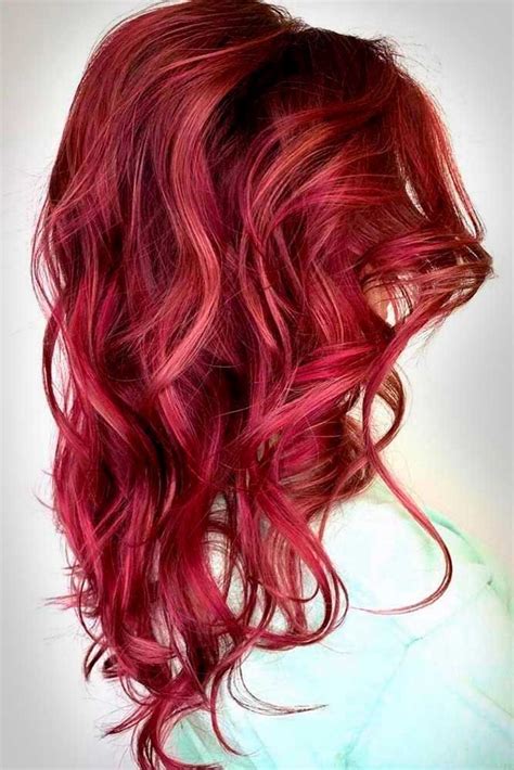 Cherry Red Layered Curls Cherryredhair Redhair A Burgundy Hair Shade