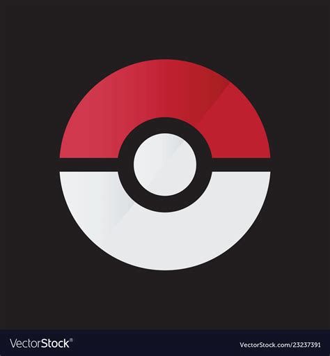 Pokemon Logo Icon Template Royalty Free Vector Image