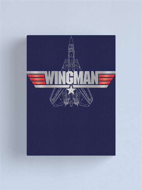 Top Gun Wingman Canvas Print By Vanhogtrio Redbubble