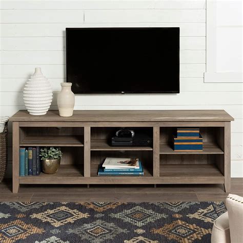 Check spelling or type a new query. Overstock 70" TV Stand Console - 70 x 16 x 24h Grey wash ...