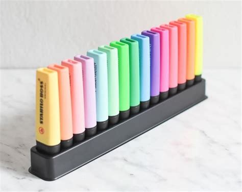 Stabilo Boss Mini Pastel Highlighters Pastel Mini Highlighting Pens