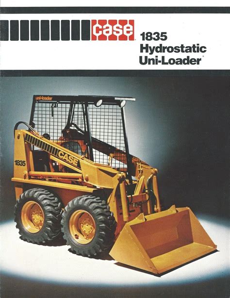 Equipment Brochure Case 1835 Hydrostatic Uni Loader Skid Steer