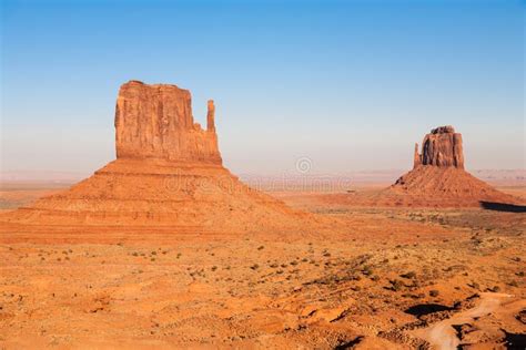 Buttes In The Monument Valley Navajo Indian Tribal Reservation Park