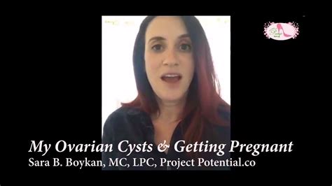 My Ovarian Cysts And Getting Pregnant Youtube