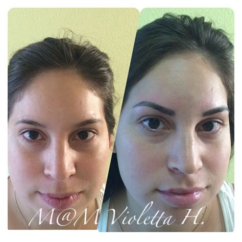 6d microblading technique for eyebrows done by melissa reed. Microblading en cejas Un antes y después. Siempre bella ...