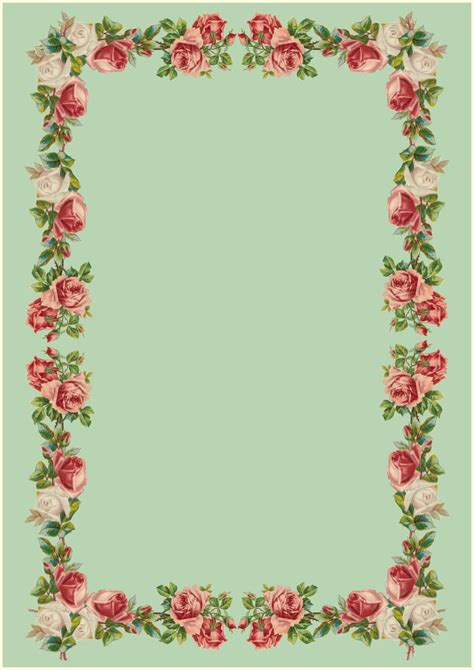 At pleasure is selfmade, we reveal tons of totally free printables for all. Free printable vintage rose stationery - ausdruckbares ...