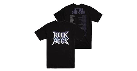 Rock Of Ages Uk Tour 2018 2019 T Shirt