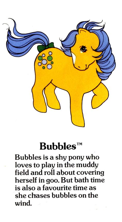 My Little Pony Fact File Bubbles